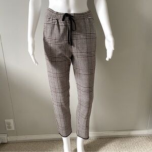 Zara Plaid Trousers Houndstooth Plaid